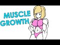Female muscle growth animation wip d