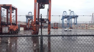 Bus tour of The Port of Tacoma