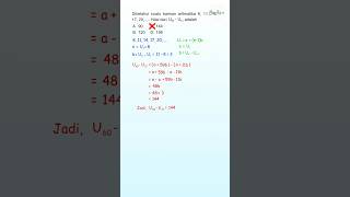 Deret Aritmatika Mencari Selisih | Latihan Soal Matematika SMP SMA #maths #tka #tkamatematika