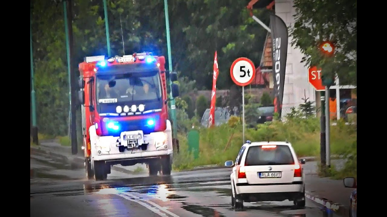 Alarmowo 12 zastępów OSP i PSP JRG Nowa Sarzyna - POWÓDŹ ŁAŃCUT / RZESZÓW 2020