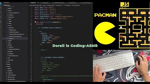 ASMR Programming -Coding Pacman  | No Talking
