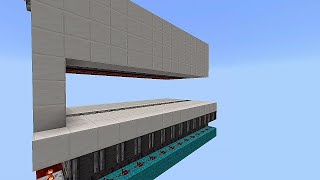 [Showcase] Tiny 3 High Flush Expandable Piston Door | Minecraft PE