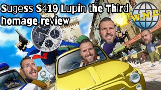 Sugess S419 Mechanical Chronograph review. Sea-Gull ST1902 powered Zenith Lupin the Third homage.