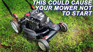 Fixing A Craftsman Mower, That Won't Start When It's Hot.