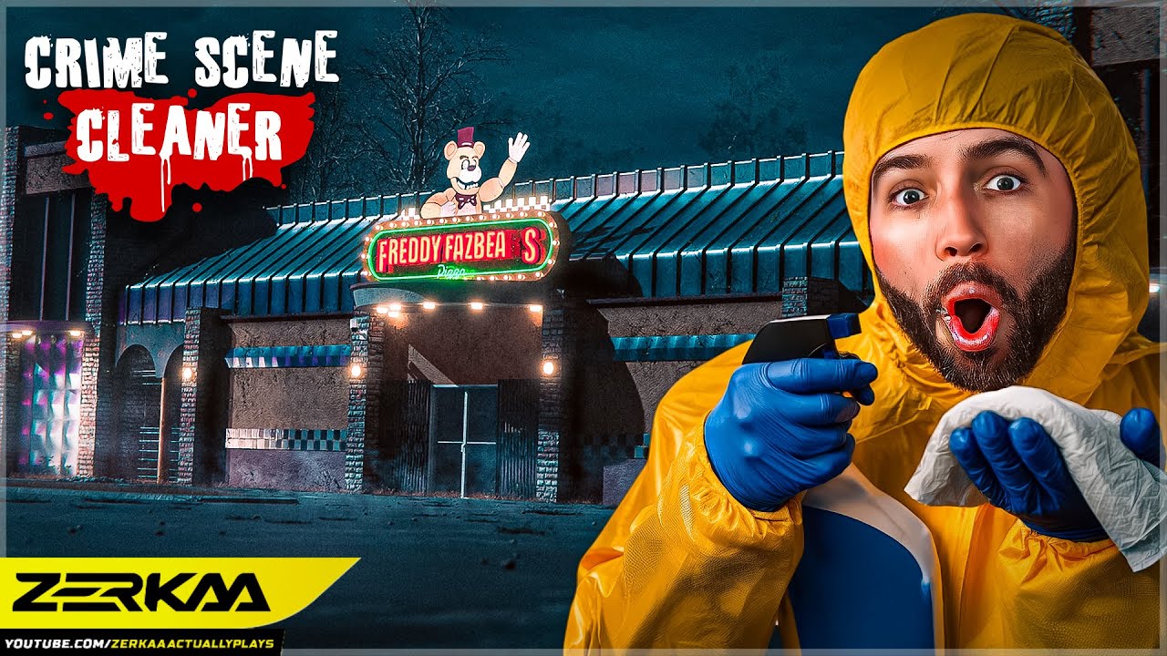 CLEANING IN FIVE NIGHTS AT FREDDY'S! (Crime Scene Cleaner #15)