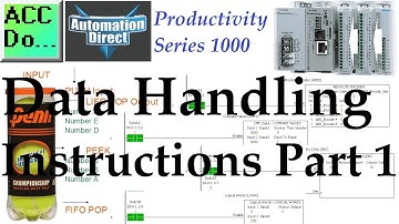 Productivity 1000 Series PLC Data Handling Instructions Part 1