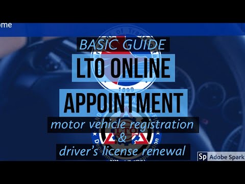 LTO ONLINE APPOINTMENT FOR MOTOR VEHICLE REGISTRATION & DRIVERS LICENSE RENEWAL | BASIC GUIDE