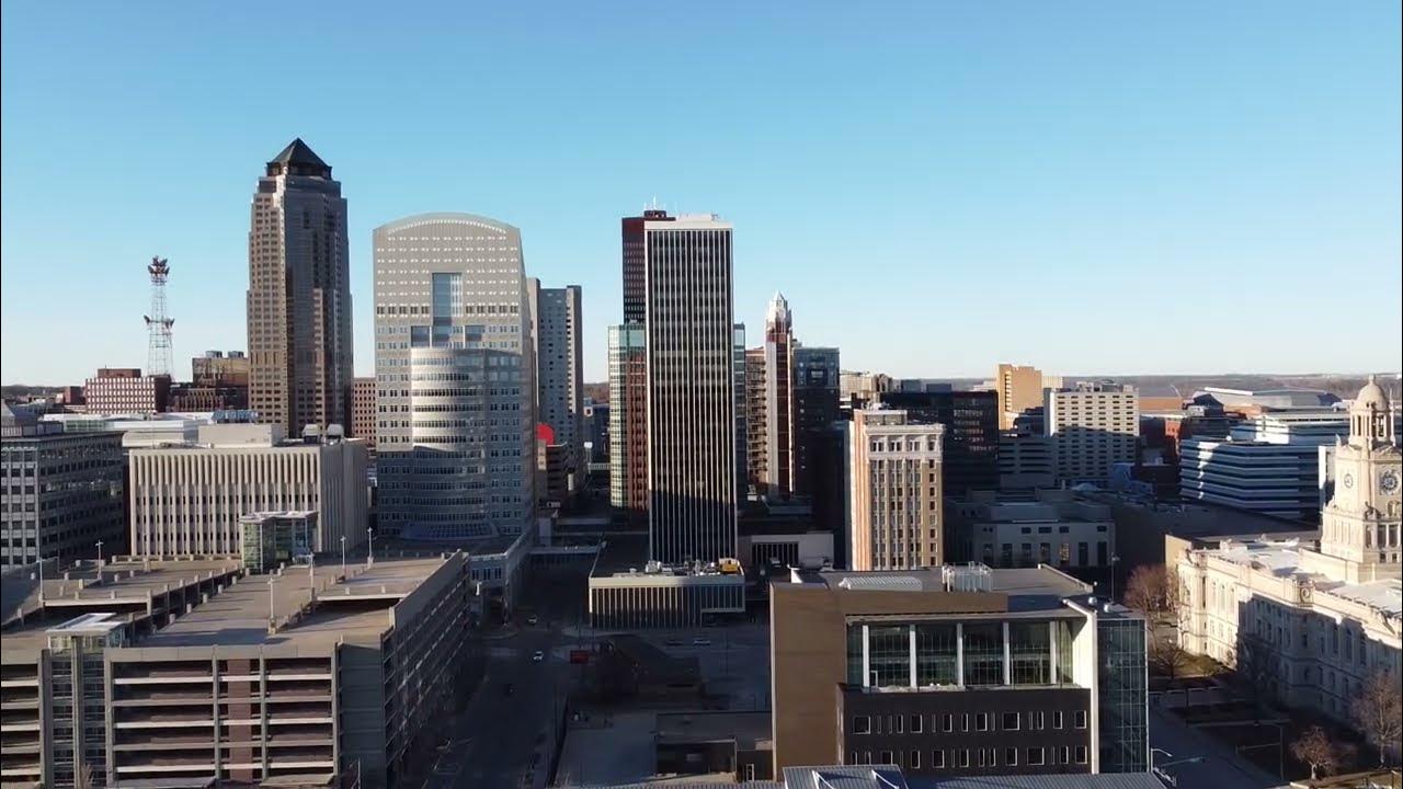 City of Des Moines Des Moines Skyline from EMC Overlook Des Moines