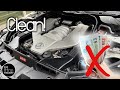 Detailing NEGLECTED 60,000 mile Mercedes C63 AMG engine bay on a budget!