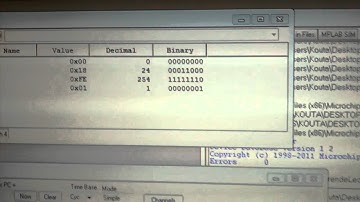 MPLAB - Programa para encender LED - Muestra