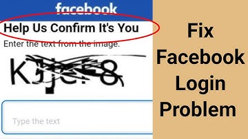 Facebook Help us confirm its you Fix The text you entered didn