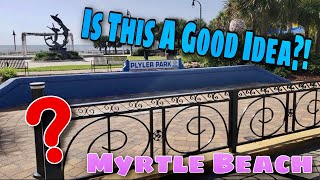 Myrtle Beach Pedestrian Barriers on Ocean Boulevard - Myrtle Beach, SC