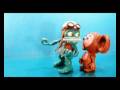Ceburashka vs frog clay crazy frog