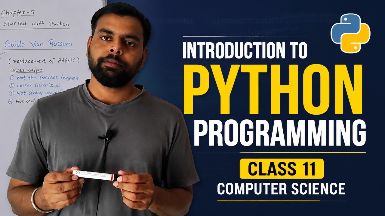 Introduction to Python Programming | Class 11 Computer Science - YouTube