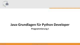 Java Lernen für Python Developer - Die Grundlagen von Java
