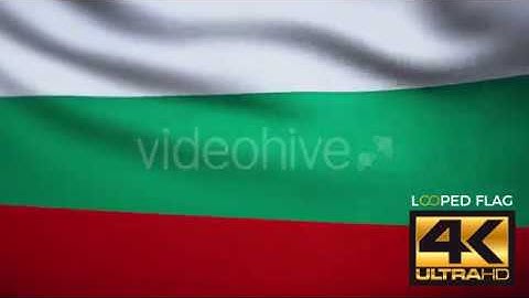 Flag 4K Bulgaria On Realistic Looping Animation With Highly Detailed Fabric