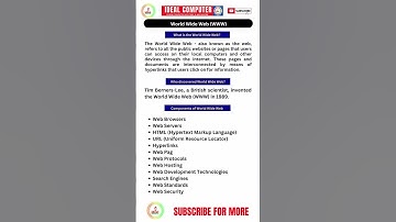 World Wide Web | World Wide Web means  |  What is World Wide Web | WWW |What is world wide web