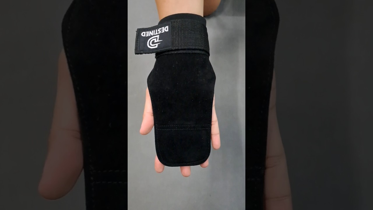 It's available on our TikTok, Shopee and Lazada! Black Palm Guard Weightlifting Strap 