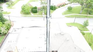 Aerial video of downtown Laytonsville, MD