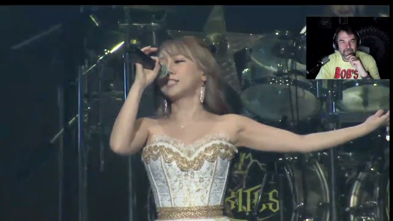 Ancient Metaler melts his hair reacting to Lovebites - Holy War live