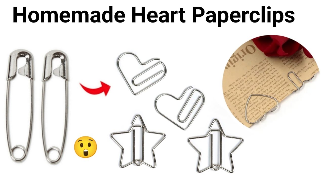 DIY Cute  paper Clips😍🥰/how to make paper clips at home/homemade paper clips from waste materials!