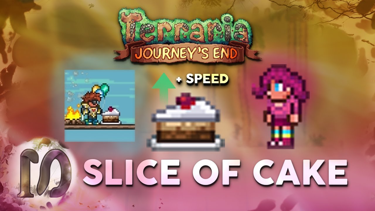 Slice of Cake Placeable Powerful New Buff! Terraria 1.4 Journey's