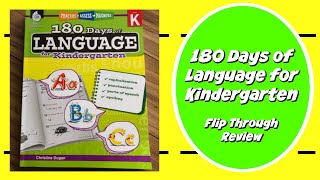 180 Days of Language for Kindergarten: Flip Through Review