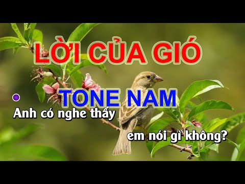 Lời Của Gió Karaoke Tone Nam | HTKB MUSIC