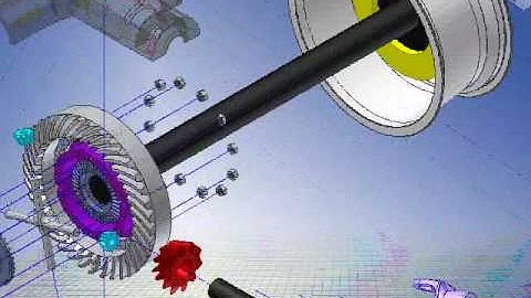Inventor 2009 - Rear Differential Assembly View (McMaster University)