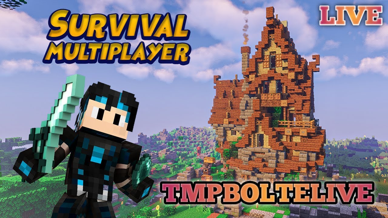 MINECRAFT NEW SURVIVAL SMP LIVE WITH SUBSCRIBERS | ROAD TO 10K ...