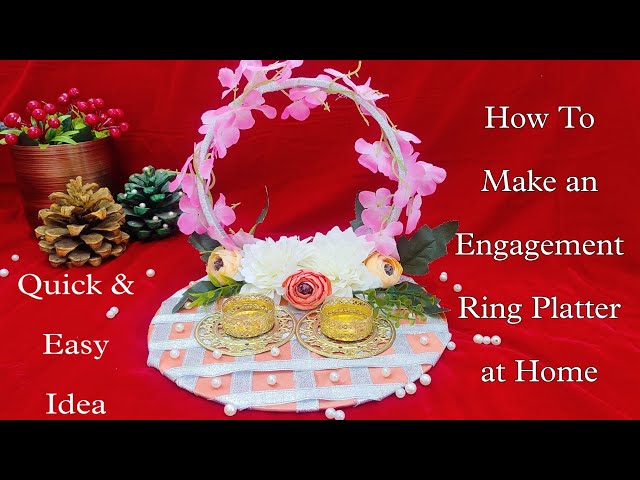 Designer Engagement Ring Trays at Rs 4000 | Ring Ceremony Tray in Delhi |  ID: 4123105288