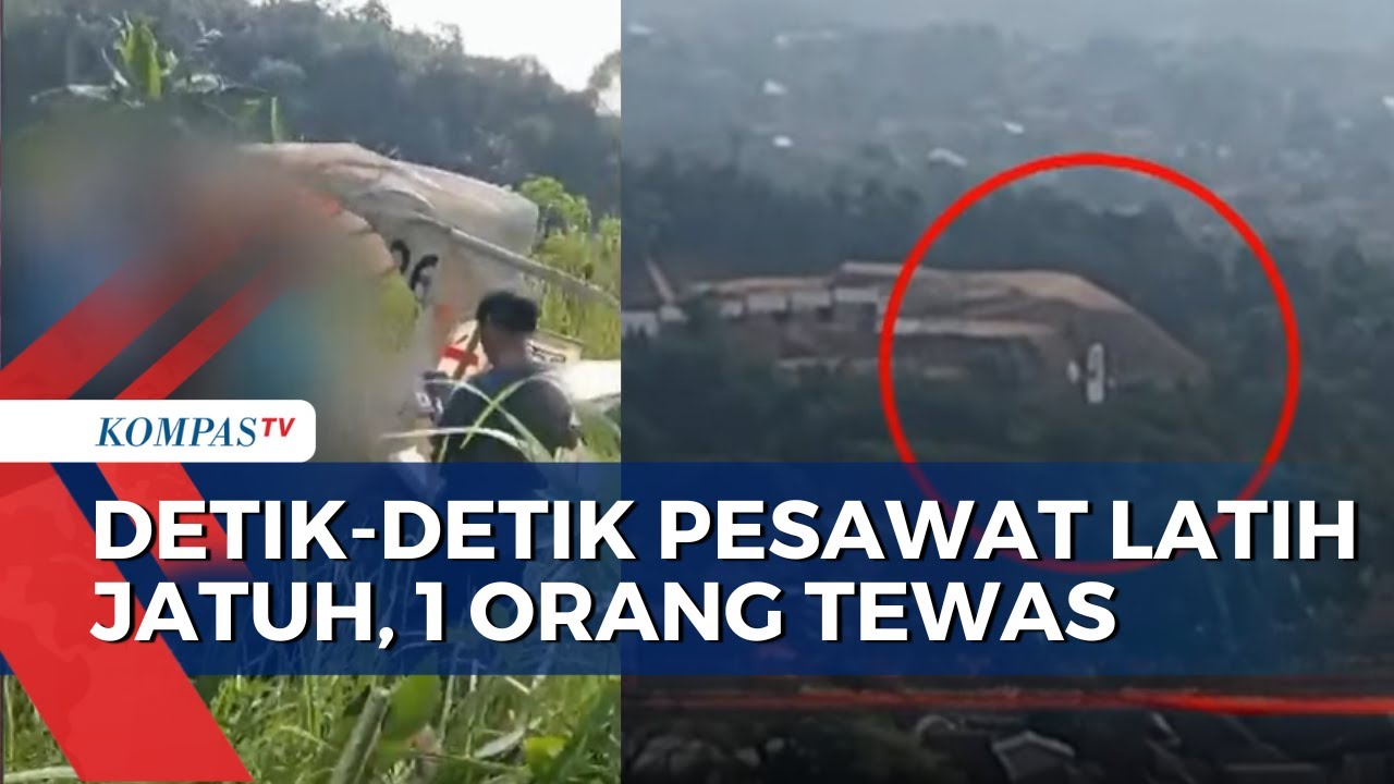 [FULL] Detik-Detik Pesawat Latih Milik FASI Jatuh di Bogor, 1 Orang Tewas
