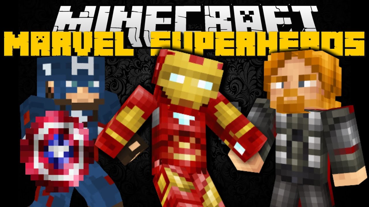 Minecraft: MARVEL UNIVERSE SUPERHERO MOD (Captain America, Iron Man