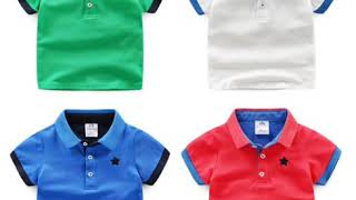 Wholesale High Quality Kids Boys Girls Plain tshirts Round neck & Collar & Kurta Patti T-shirts screenshot 4