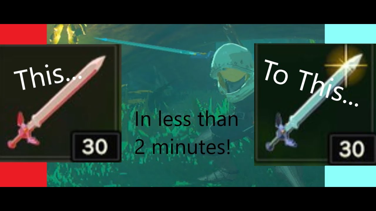 How to repair the master sword BOTW YouTube