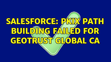 Salesforce: PKIX path building failed for GeoTrust Global CA