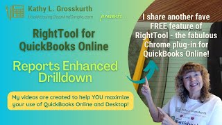 RightTool for QuickBooks Online - Reports Enhanced Drilldown