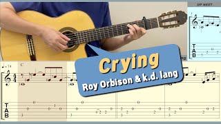 Crying / Roy Orbison & k.d. lang (Guitar) [Notation + TAB]