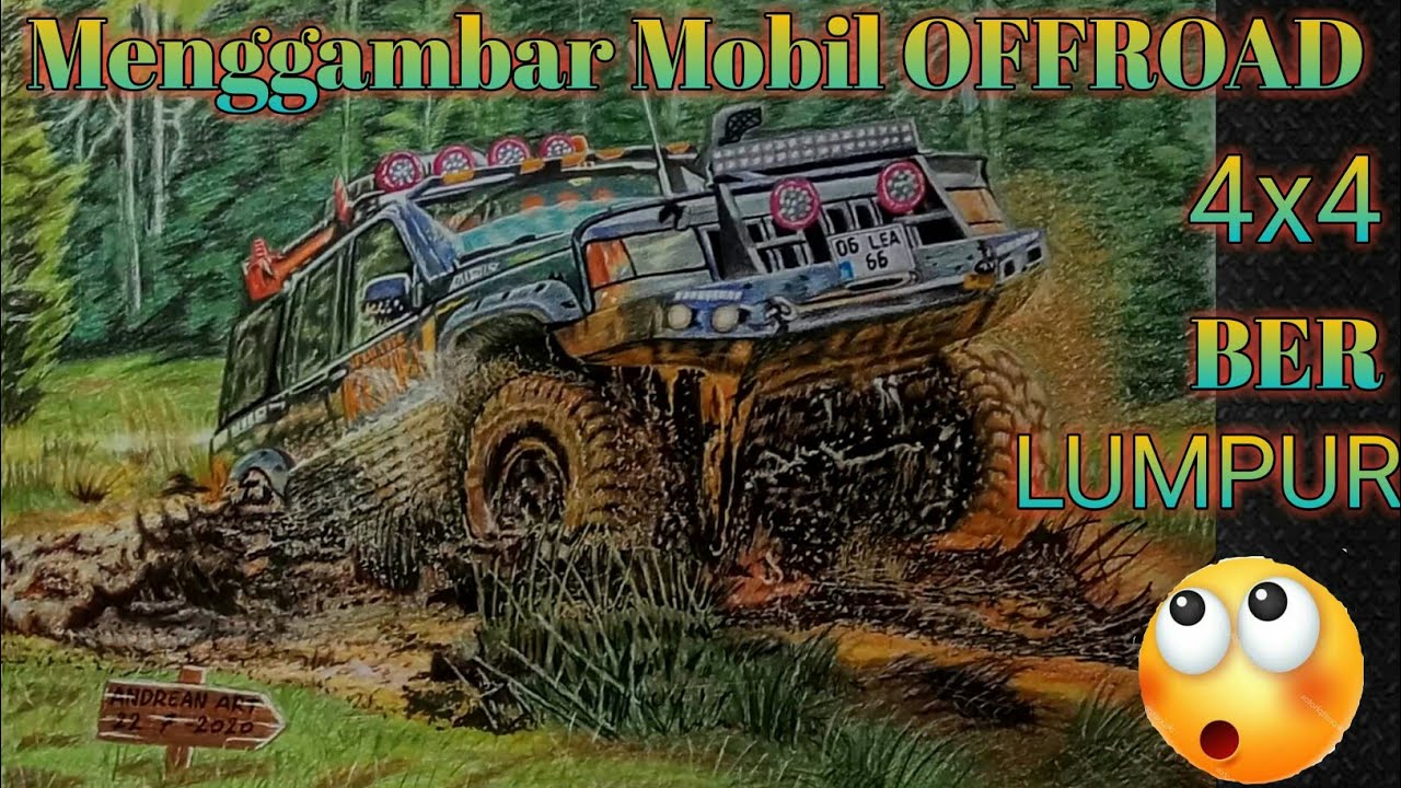Menggambar Mobil OFFROAD                               