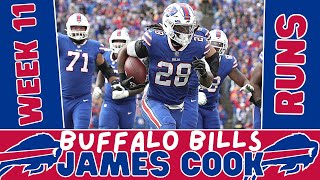 James Cook All Runs WEEK 11 vs Cleveland