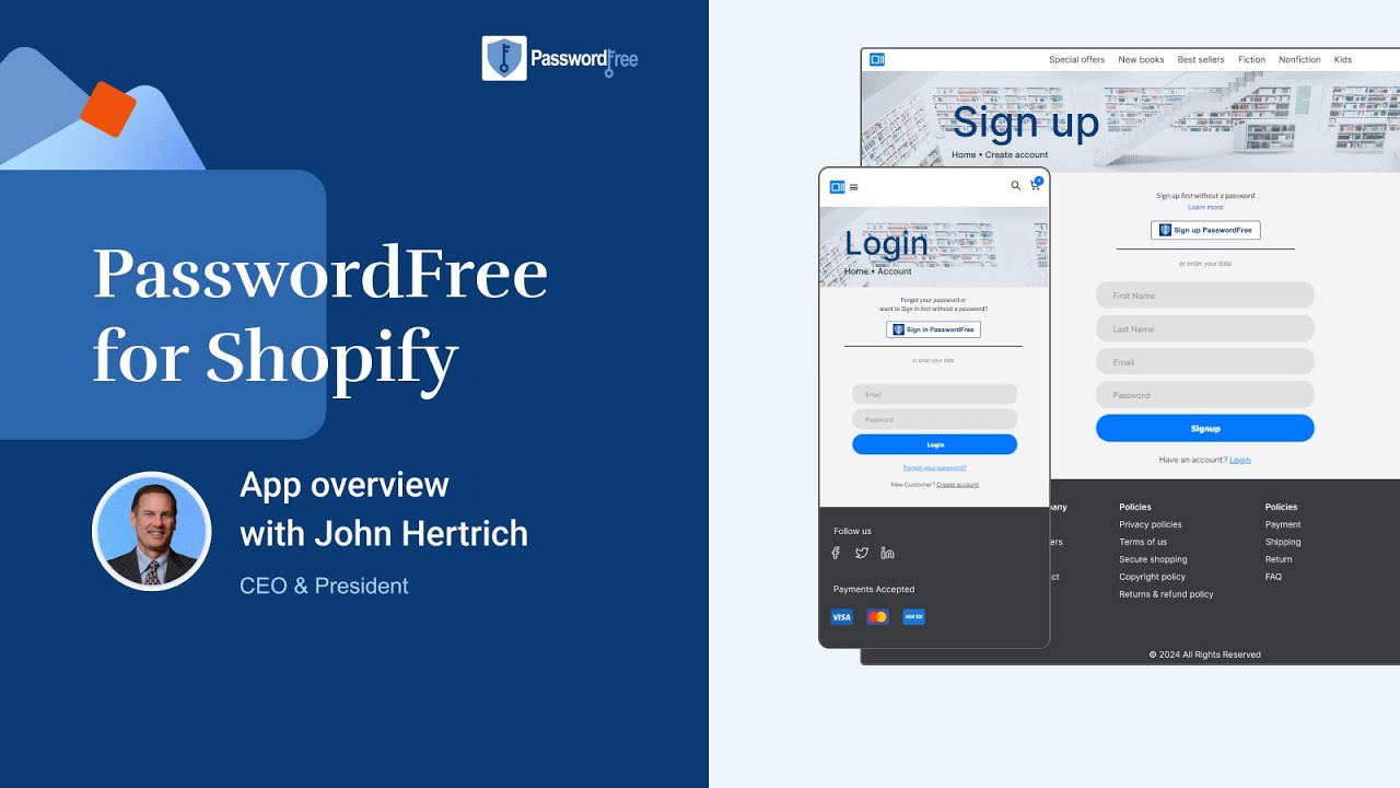 PasswordFree Launch on Shopify: Interview feat. John Hertrich, CEO