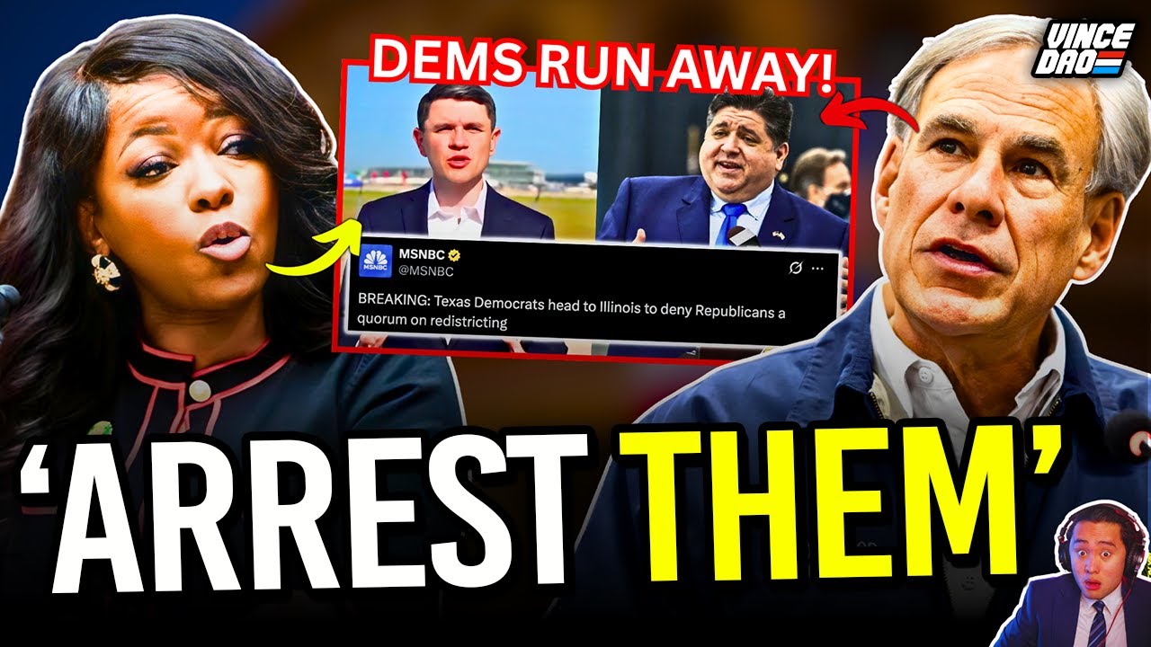 Jasmine Crockett STUNNED as Texas Democrats FACE ARREST for FLEEING State to BLOCK Redistricting