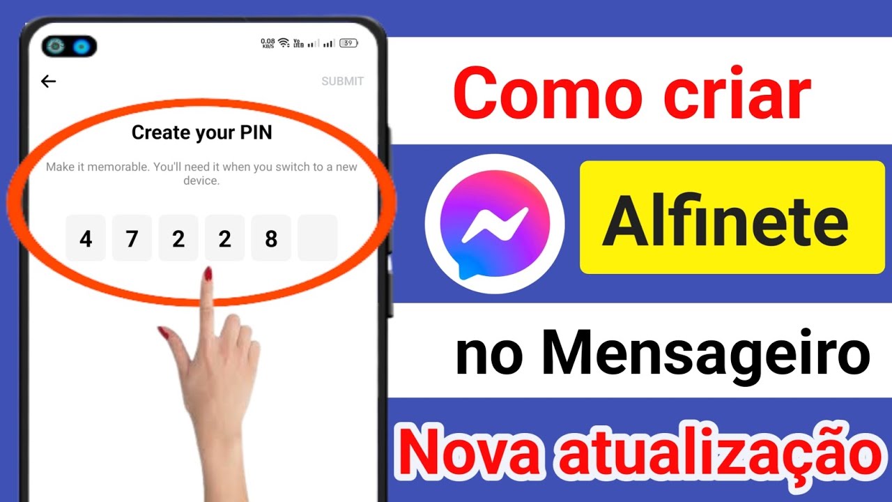Como criar um pin no Facebook Messenger 2024. Crie seu Pin no Messenger (nova atualização)