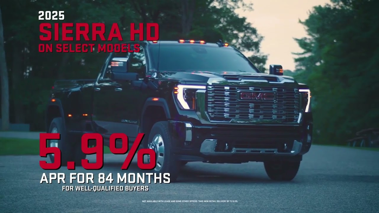 The 2025 GMC Sierra Sales Event | $10,929 Off Sierra 1500 + 5.9% APR on Sierra HD