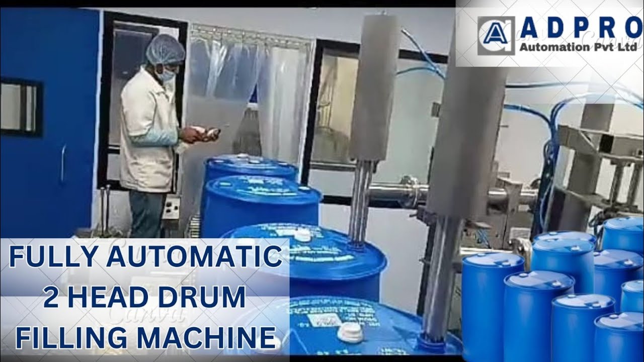 ADPRO AUTOMATIC 2  HEAD DRUM FILLING MACHINE 
