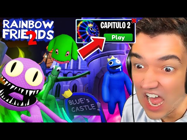 ATUALIZOU ! 🔴🌈 JOGANDO RAINBOW FRIENDS CAPITULO 2 ROBLOX🔴ROBLOX