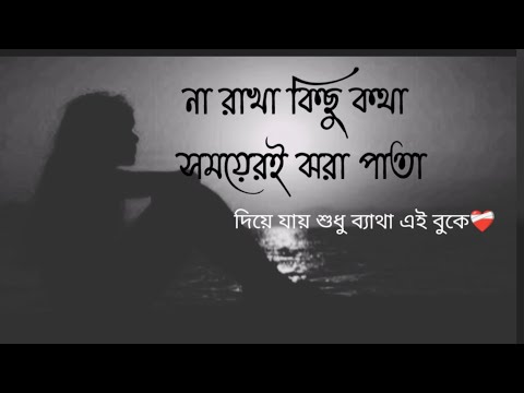 না রাখা কিছু কথা সময়েরই ঝরা পাতা  দিয়ে যায় শুধু ব্যাথা এই বুকে❤️‍🩹 #viral #music 