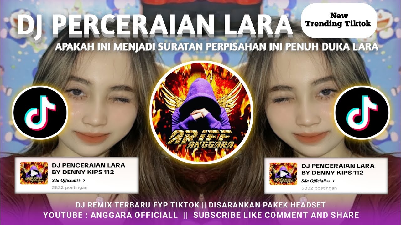 DJ PERCERAIAN LARA - BY DENNY KIPS 112 || Trending Di Tiktok Anggara Officiall Yang Kalian Cari!!