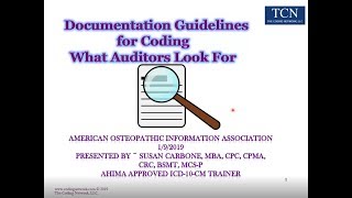 Documentation & Coding | What auditors look for