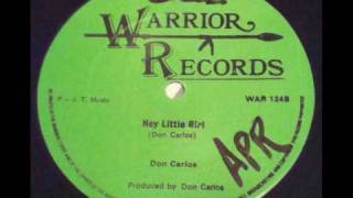 Don Carlos - Hey Little Girl - Warrior Records 12" Single - DJ APR